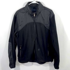 Zegna Sport Black Lightweight Fleece Jacket Large